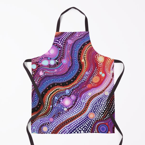 Item preview, Aboriginal Inspired Dot Art - The Bright Energy of Lava designed and sold by GrinGalore.