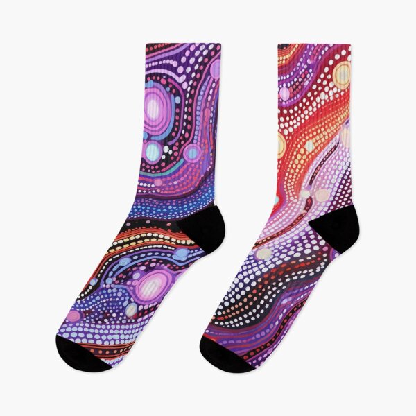 Item preview, Aboriginal Inspired Dot Art - The Bright Energy of Lava designed and sold by GrinGalore.