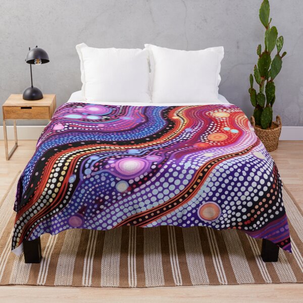 Item preview, Aboriginal Inspired Dot Art - The Bright Energy of Lava designed and sold by GrinGalore.