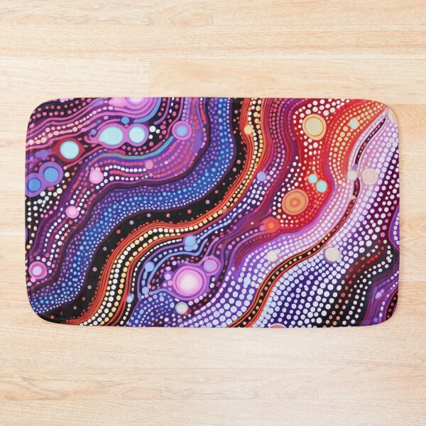 Item preview, Aboriginal Inspired Dot Art - The Bright Energy of Lava designed and sold by GrinGalore.