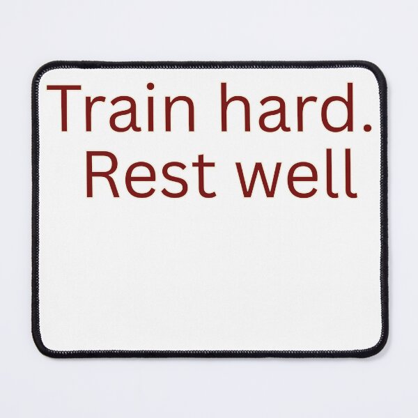 Item preview, Train hard. Rest well-gym quote designed and sold by HustlersShop77.