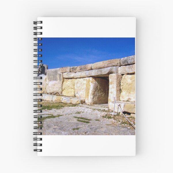 Item preview, Ancient Megalithic Stone Temple Ruins Under Bright Blue Sky at Mediterranean Limestone Archaeological Site designed and sold by Nmallia.