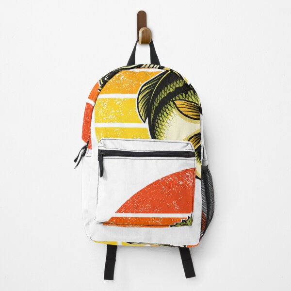 Item preview, Retro Sunset Largemouth Bass Vintage Fishing Graphic designed and sold by ZEBBEDE - Minimal Streetwear .