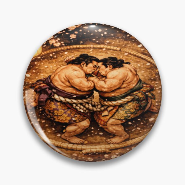 Artikelvorschau, Sumo-Kampf im Morgengrauen – Kirschblüten-Dohyo-Ukiyo-e-Kunstdruck entworfen und verkauft von ArtFreshStudio.
