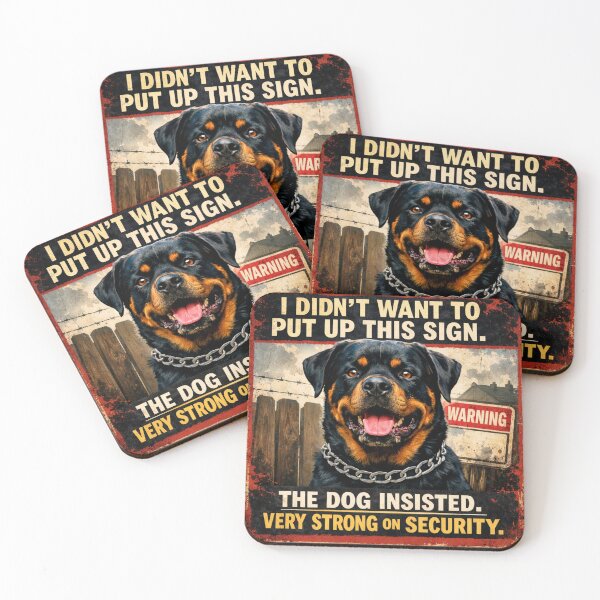 Item preview, I didn’t want to put up this sign. The dog insisted. Very strong on security. designed and sold by 123ks.
