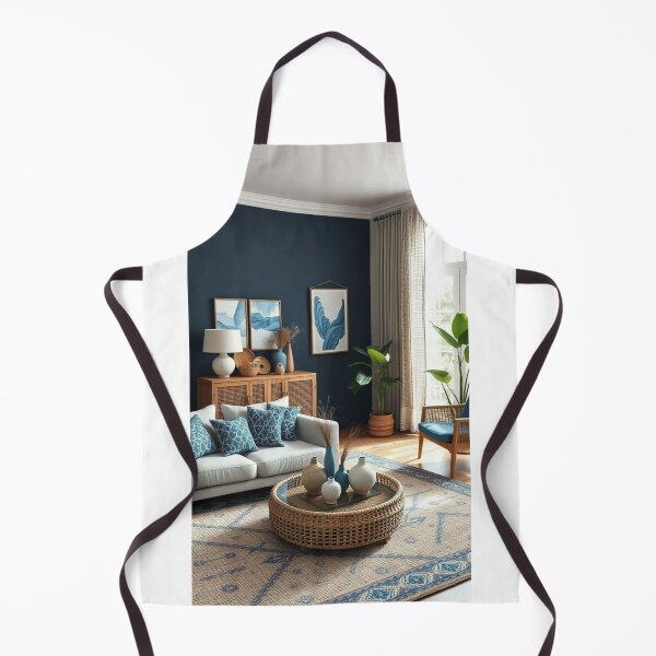 Item preview, Modern Coastal Living Room with Navy Accents designed and sold by Vida e Arte.