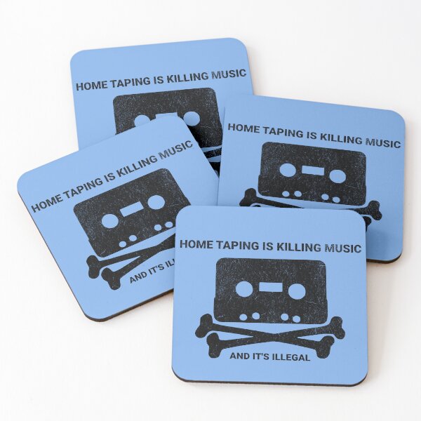 Item preview, 1990s Retro Anti-Piracy Music Home Taping Cassette Insert designed and sold by chrisrivait.