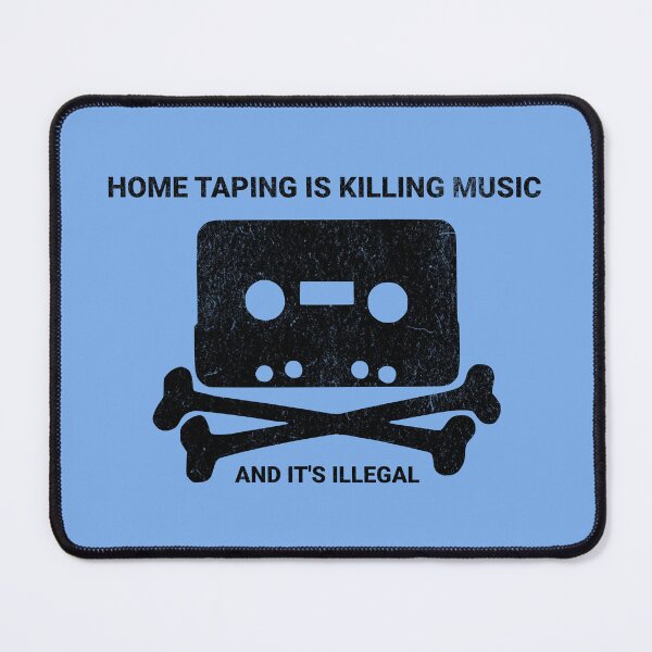 Item preview, 1990s Retro Anti-Piracy Music Home Taping Cassette Insert designed and sold by chrisrivait.