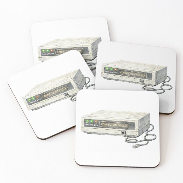 Item preview, Retro Dial-Up Modem – Connection Failed Sticker Illustration designed and sold by Felixuss.