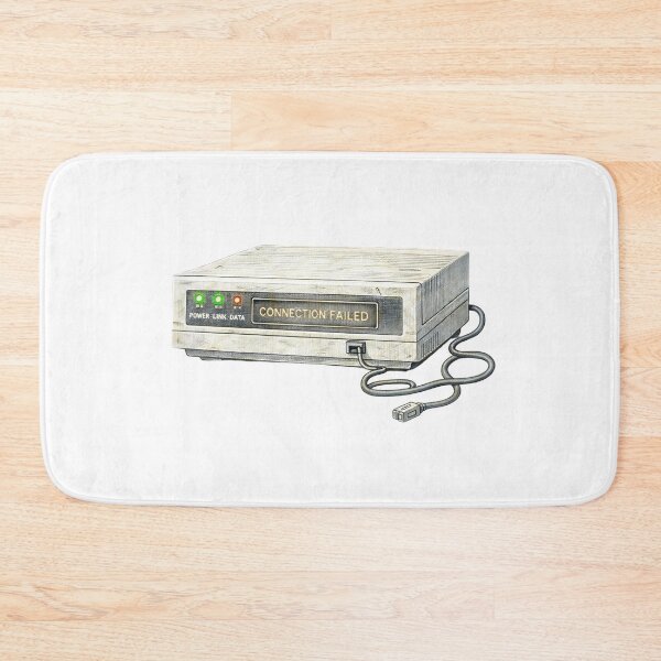 Item preview, Retro Dial-Up Modem – Connection Failed Sticker Illustration designed and sold by Felixuss.