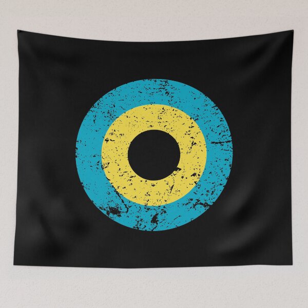 Item preview, Bahamas Roundel / Insignia - Worn / Eroded / Aged / Grunge (Large) designed and sold by STUDIO-72.