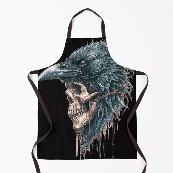 Item preview, Gothic Raven and Skull Design – Dark Occult Crow Aesthetic, Witchy Gothic Art designed and sold by SKULLARTISTRY.