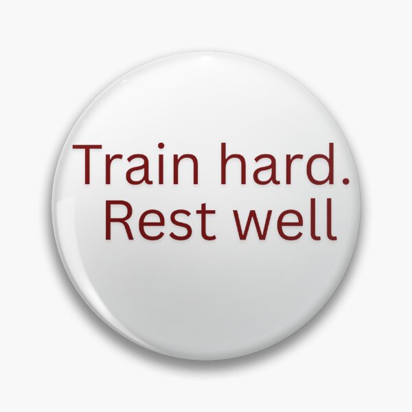 Item preview, Train hard. Rest well-gym quote designed and sold by Omer's store.