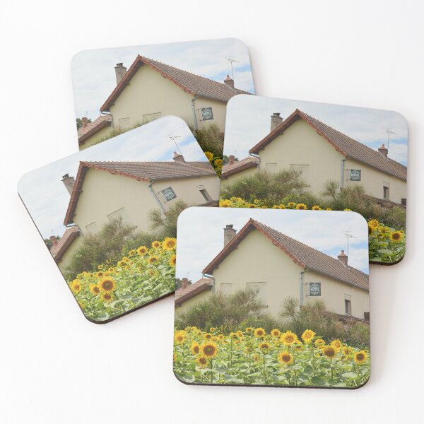 Item preview, Sunflower Field in France - French Countryside Landscape Photography designed and sold by CarolinaReina.