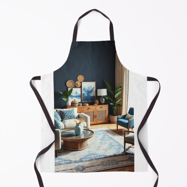 Item preview, Elegant Navy Coastal Living Room Interior designed and sold by Vida e Arte.