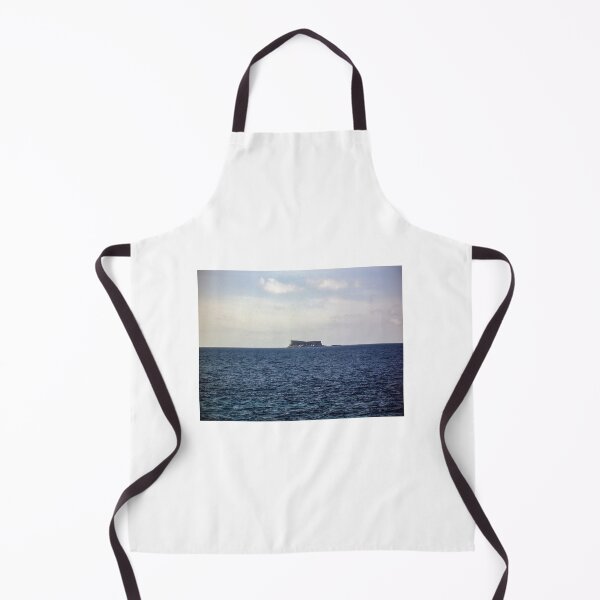 Item preview, Distant Flat-Topped Island On a Calm Ocean Horizon Under Soft Blue Sky designed and sold by Nmallia.