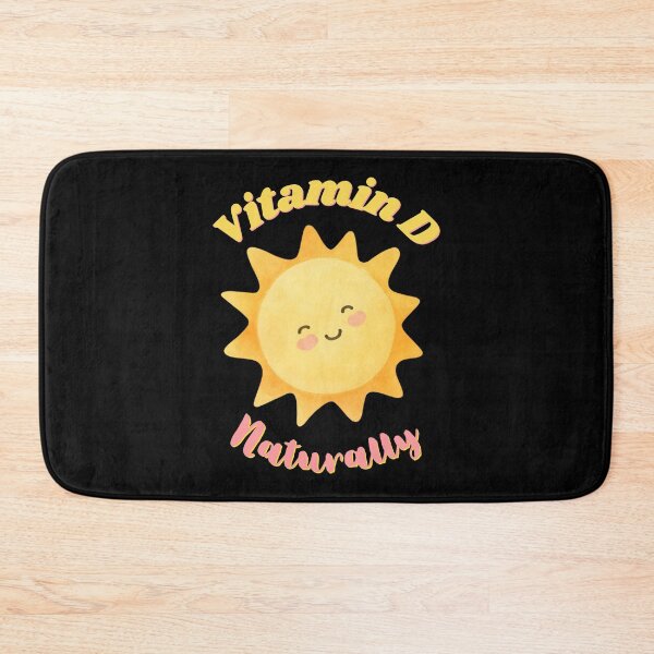 Item preview, Vitamin D Naturally - Cute Watercolor Sun Wellness Quote designed and sold by SunandShade.