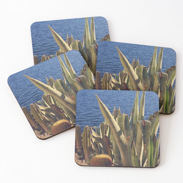 Item preview, Coastal Cactus and Mediterranean Sea - Peaceful Summer Atmosphere designed and sold by CarolinaReina.