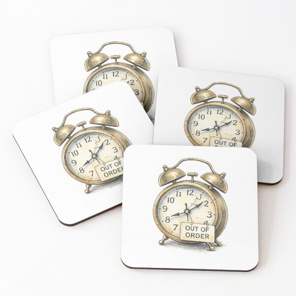 Item preview, Old Alarm Clock – Out of Order Sticker Illustration designed and sold by Felixuss.