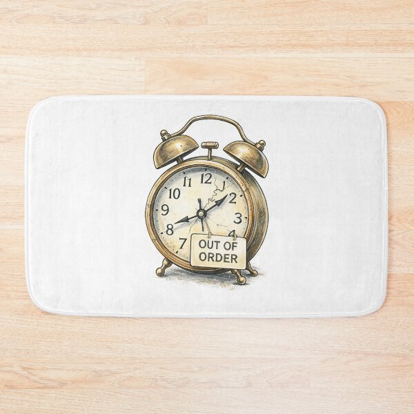 Item preview, Old Alarm Clock – Out of Order Sticker Illustration designed and sold by Felixuss.
