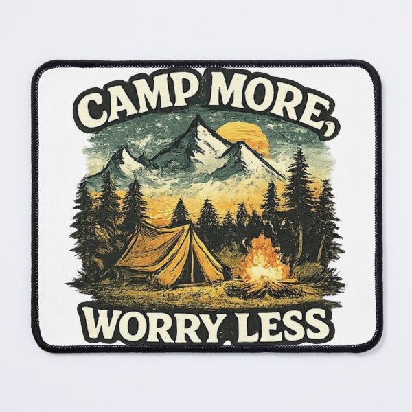 Item preview, Camp More Worry Less Camping Design designed and sold by Madewithlove98.