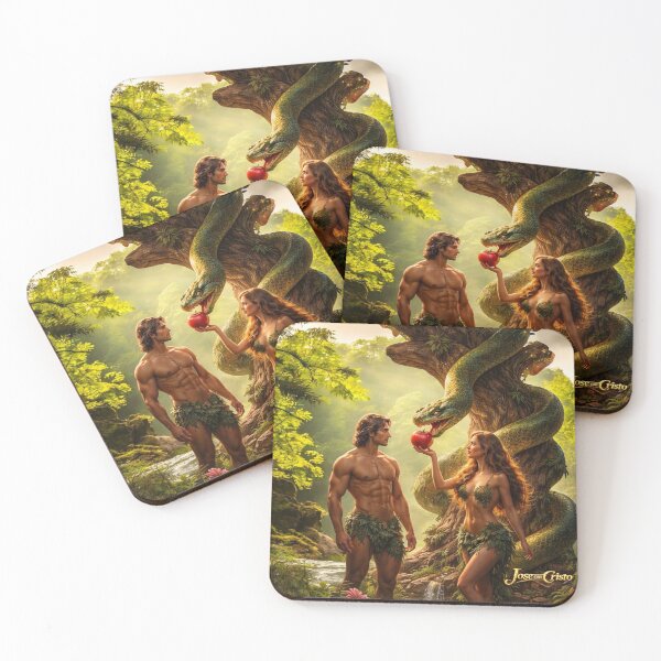 Item preview, “The Temptation – Adam and Eve in the Garden of Eden” designed and sold by Bigornia.