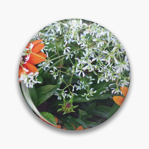 Item preview, White and Orange Flowers Blooming - Botanical Photography designed and sold by CarolinaReina.