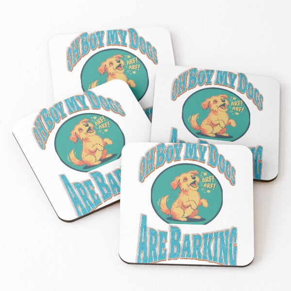 Item preview, My Dogs Are Barking - Retro Cartoon Scruffy Dog  designed and sold by MikesLab.