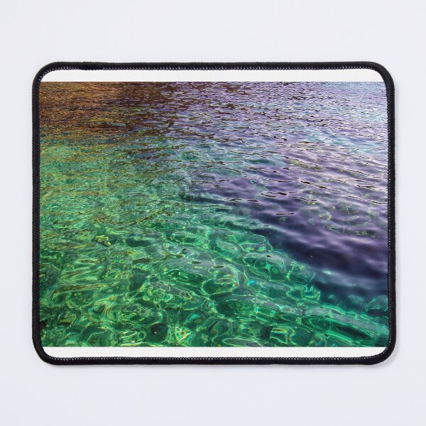 Item preview, Clear Turquoise Sea Water With Shimmering Ripples and Sunlit Reflections Over Rocky Seabed designed and sold by Nmallia.