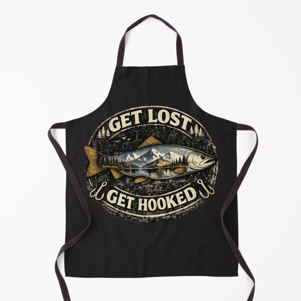 Item preview, Trout Fishing Shirt Get lost Get Hooked designed and sold by WildWonderfulWear.