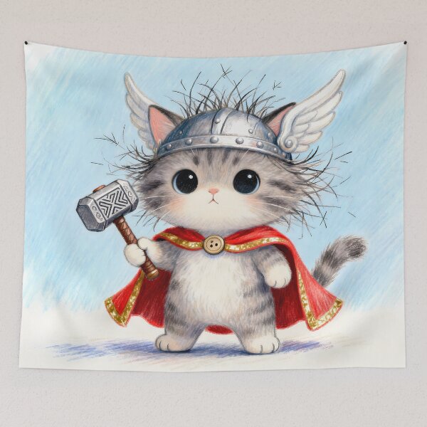 Item preview, Chibi Thor the Frazzled designed and sold by ArcaneCritters.