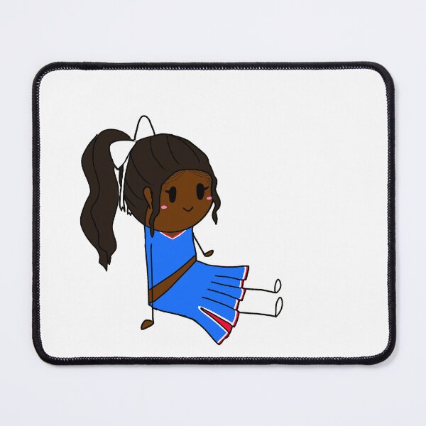 Item preview, Black haired with edges KU cheerleader designed and sold by PomegranateHeart.