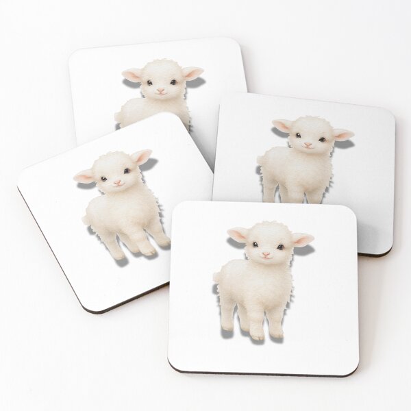 Item preview, cute lamb animal designed and sold by cutedesignsbybrooklyn.