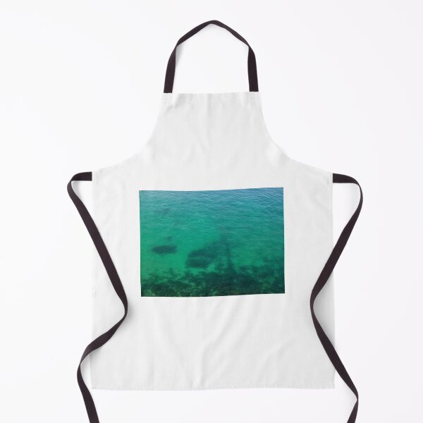 Item preview, Aerial View of Turquoise Ocean Water and Rocky Reef Shadows Over Shallow Sea designed and sold by Nmallia.