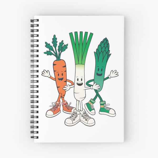 Item preview, Funny Dancing Vegetables Carrot Leek Asparagus designed and sold by AntiqueImages.