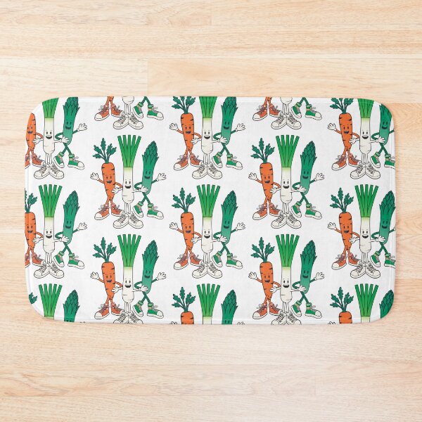Item preview, Funny Dancing Vegetables Carrot Leek Asparagus designed and sold by AntiqueImages.