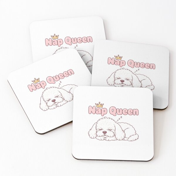 Item preview, Nap Queen Havanese Cute Sleeping Dog Vector Art designed and sold by NatureUnleashed.