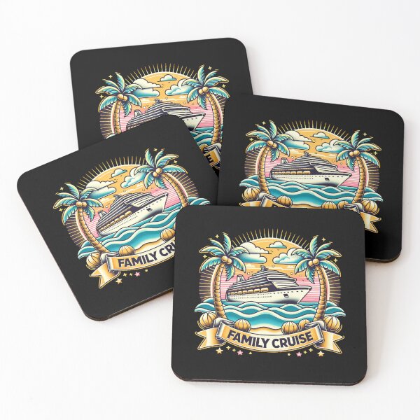 Item preview, Family Cruise 2026 – Tropical Cruise Ship Watercolor Design designed and sold by artedigital99.