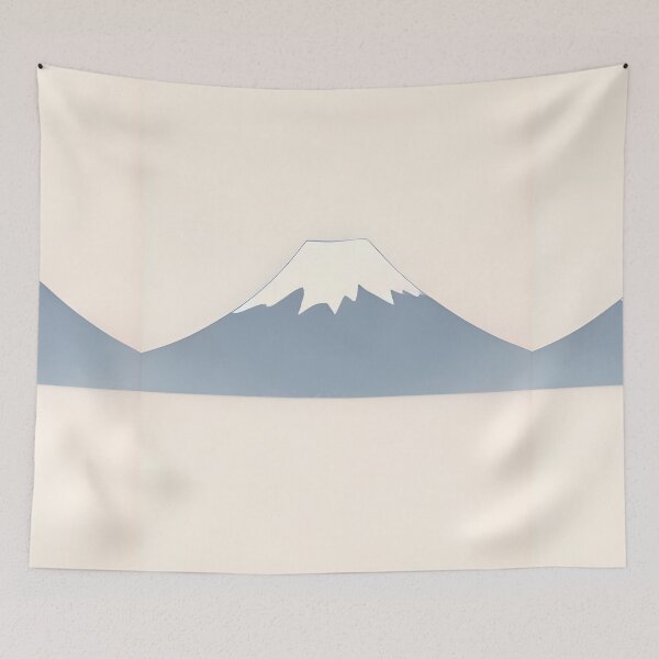 Item preview, Minimal Mount Fuji Print – Japanese Calm Landscape Wall Art designed and sold by Minimal Calm.