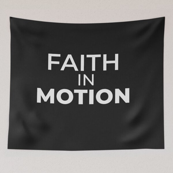 Item preview, Faith in Motion Christian Minimalist Faith Typography designed and sold by QuietRootStudio.