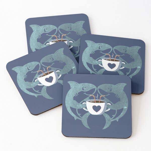 Item preview, Shark Coffee Love (Vintage Style) designed and sold by RitaRuni1992.