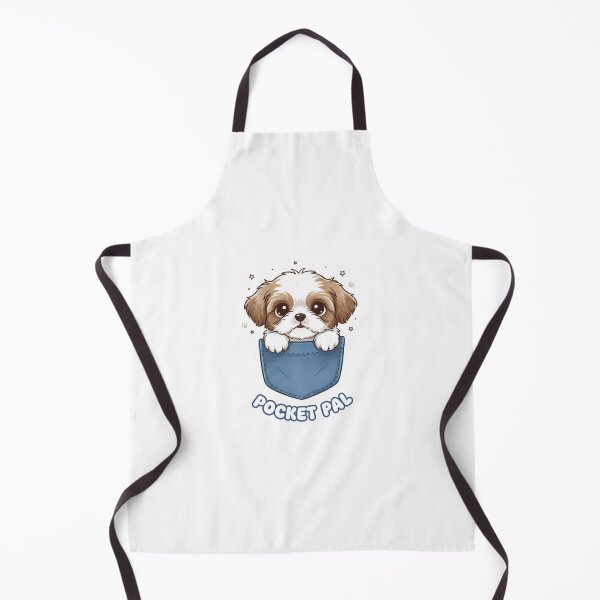 Item preview, Pocket Pal Shih Tzu Cute Whimsical Puppy Peeker designed and sold by NatureUnleashed.