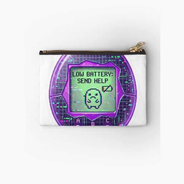Item preview, Retro Y2K Glitch Tamagotchi - Low Battery: Send Help designed and sold by hbwell04.