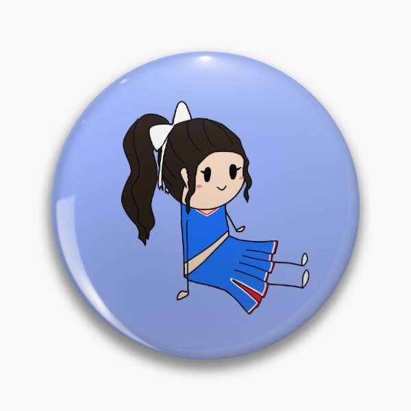 Item preview, Black haired KU cheerleader designed and sold by PomegranateHeart.