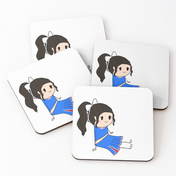 Item preview, Black haired KU cheerleader designed and sold by PomegranateHeart.