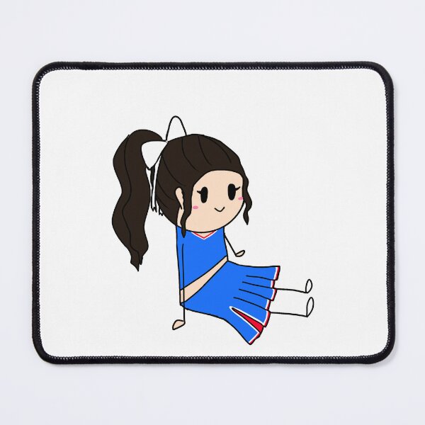 Item preview, Black haired KU cheerleader designed and sold by PomegranateHeart.
