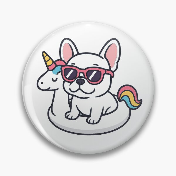 Item preview, French Bulldog on a unicorn float. designed and sold by VagalumeCouture.