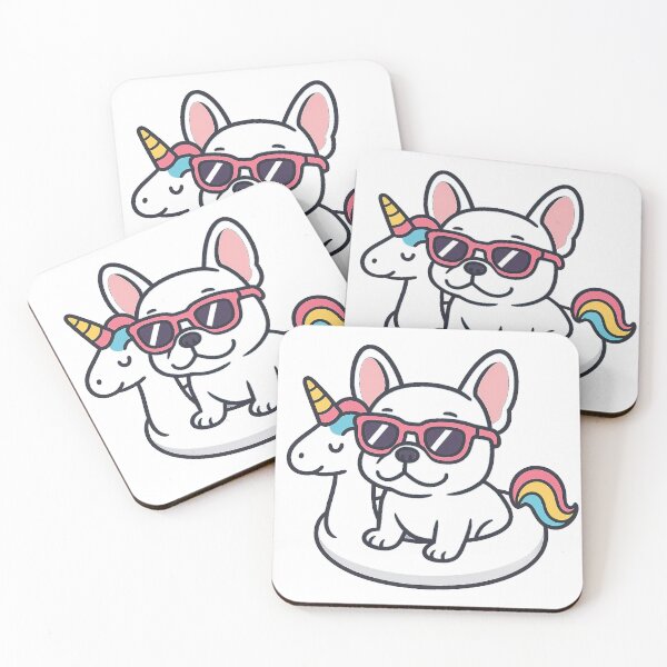 Item preview, French Bulldog on a unicorn float. designed and sold by VagalumeCouture.