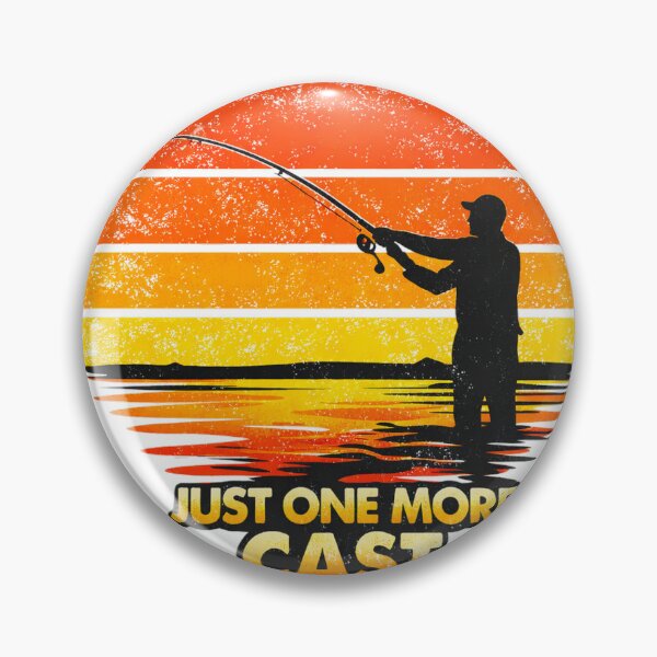 Item preview, Just One More Cast Retro Sunset Fishing Fisherman Vintage Graphic designed and sold by ZEBBEDE - Minimal Streetwear .