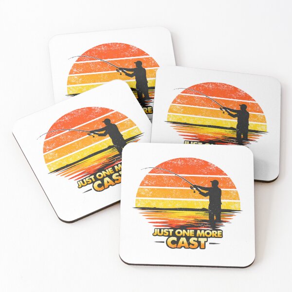 Item preview, Just One More Cast Retro Sunset Fishing Fisherman Vintage Graphic designed and sold by ZEBBEDE - Minimal Streetwear .